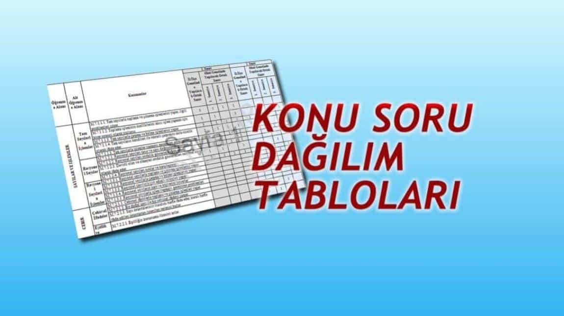 2024-2025 EĞİTİM ÖĞRETİM YILI SINAV  TAKVİMİ VE SINAV SENARYO KONU DAĞILIMI