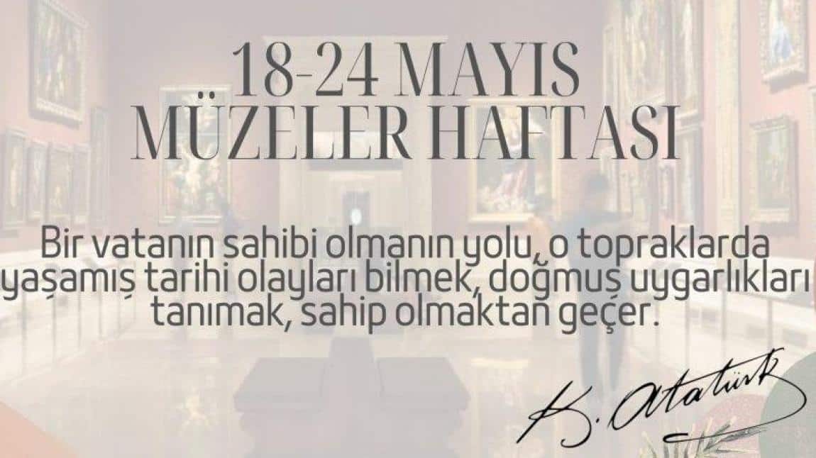 MÜZELER HAFTASI KUTLAMA DAVETİ 
