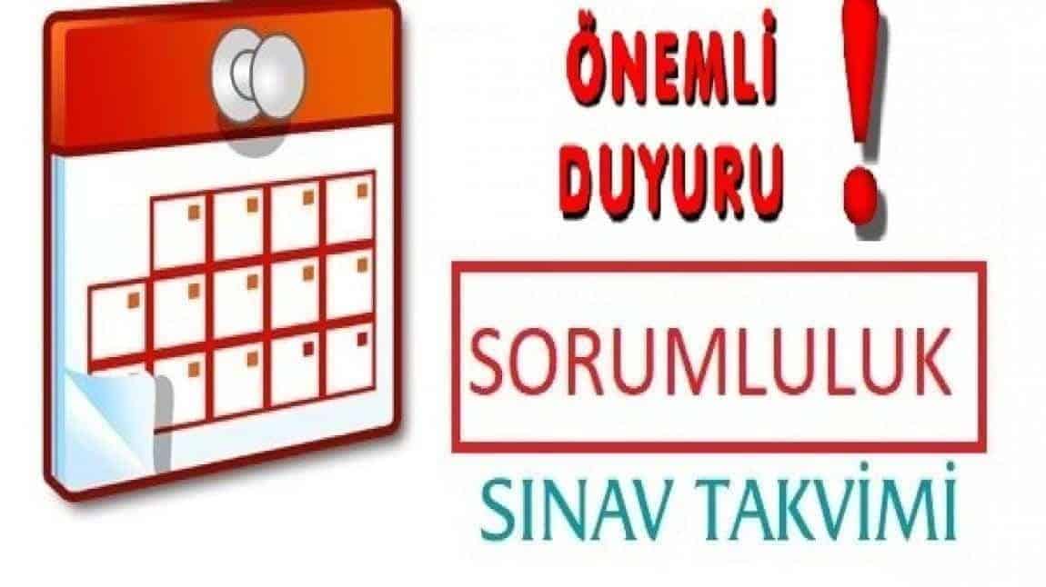  2024-2025 EĞİTİM ÖĞRETİM YILI HAZİRAN DÖNEMİ  SORUMLULUK SINAV PROGRAMI YAYINLANMIŞTIR